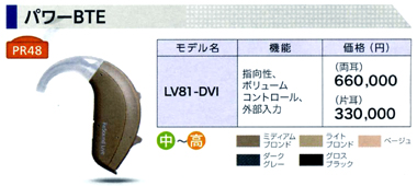 ライブ９ 耳かけ型 LV81